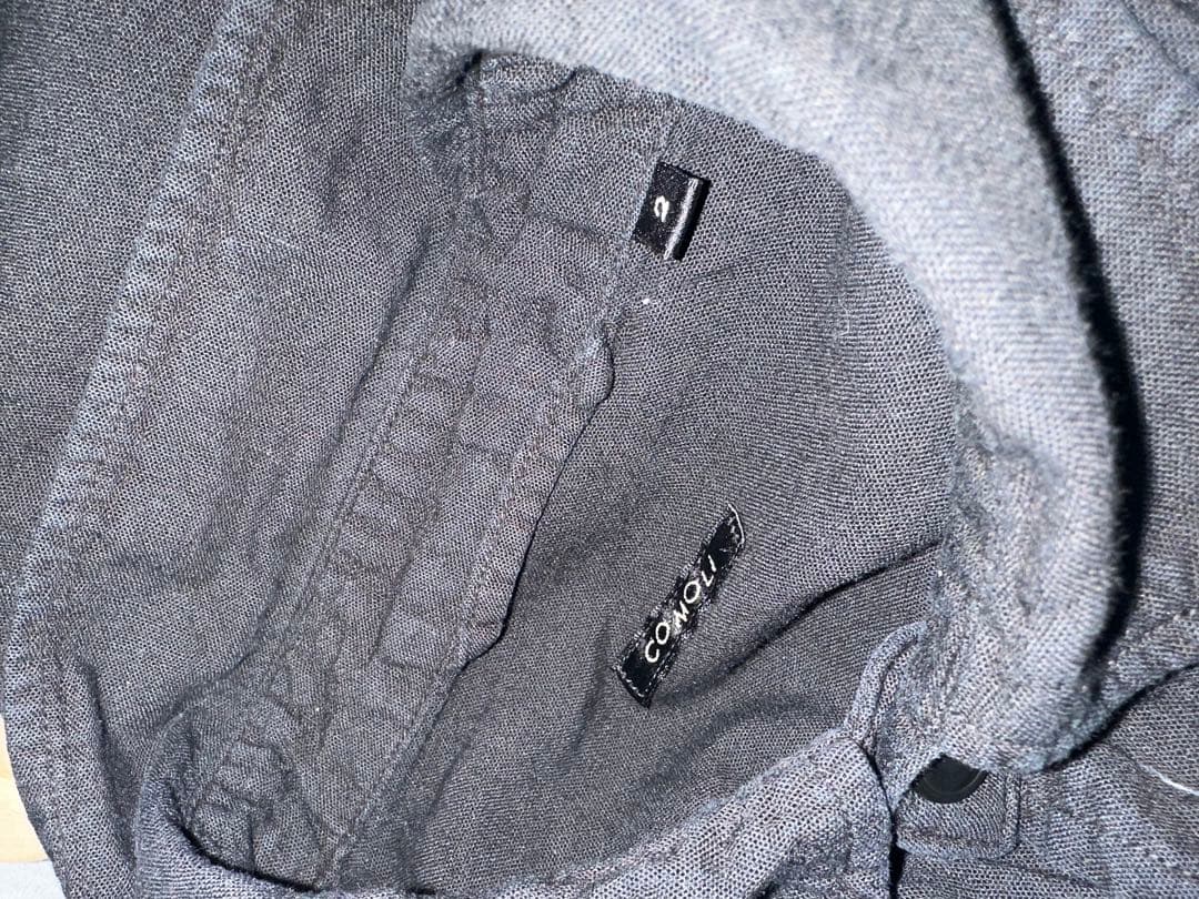 comoli 21ss ベタシャンCPOシャツ ブラック