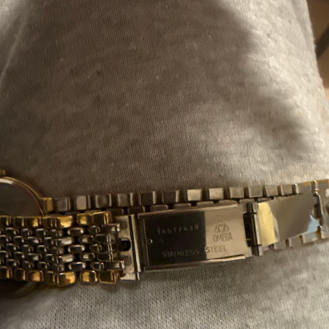 OMEGA ゴールド シルバー デザインウォッチ