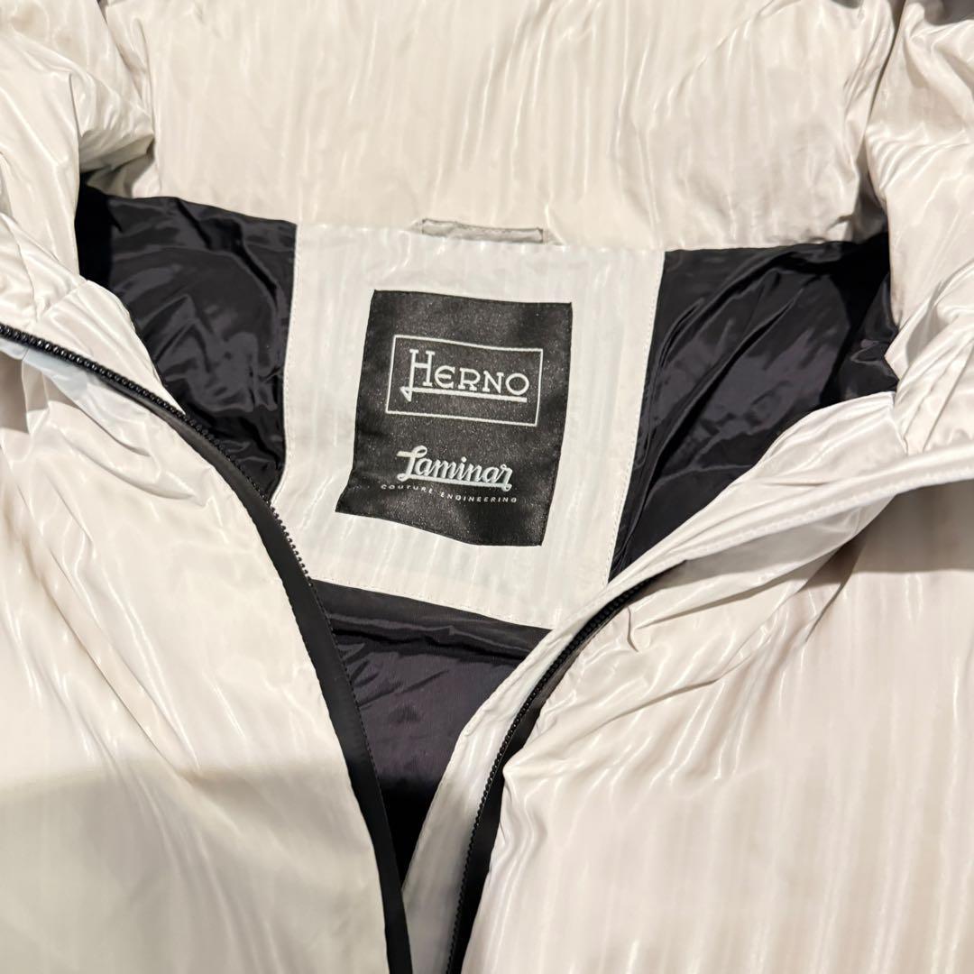 HERNO Laminar ダウンジャケット レディース44 白 フード 正規品