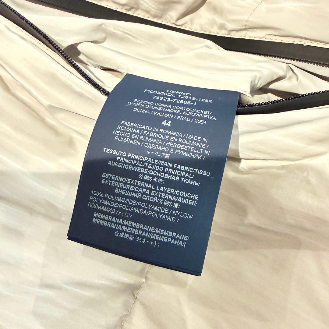 HERNO Laminar ダウンジャケット レディース44 白 フード 正規品