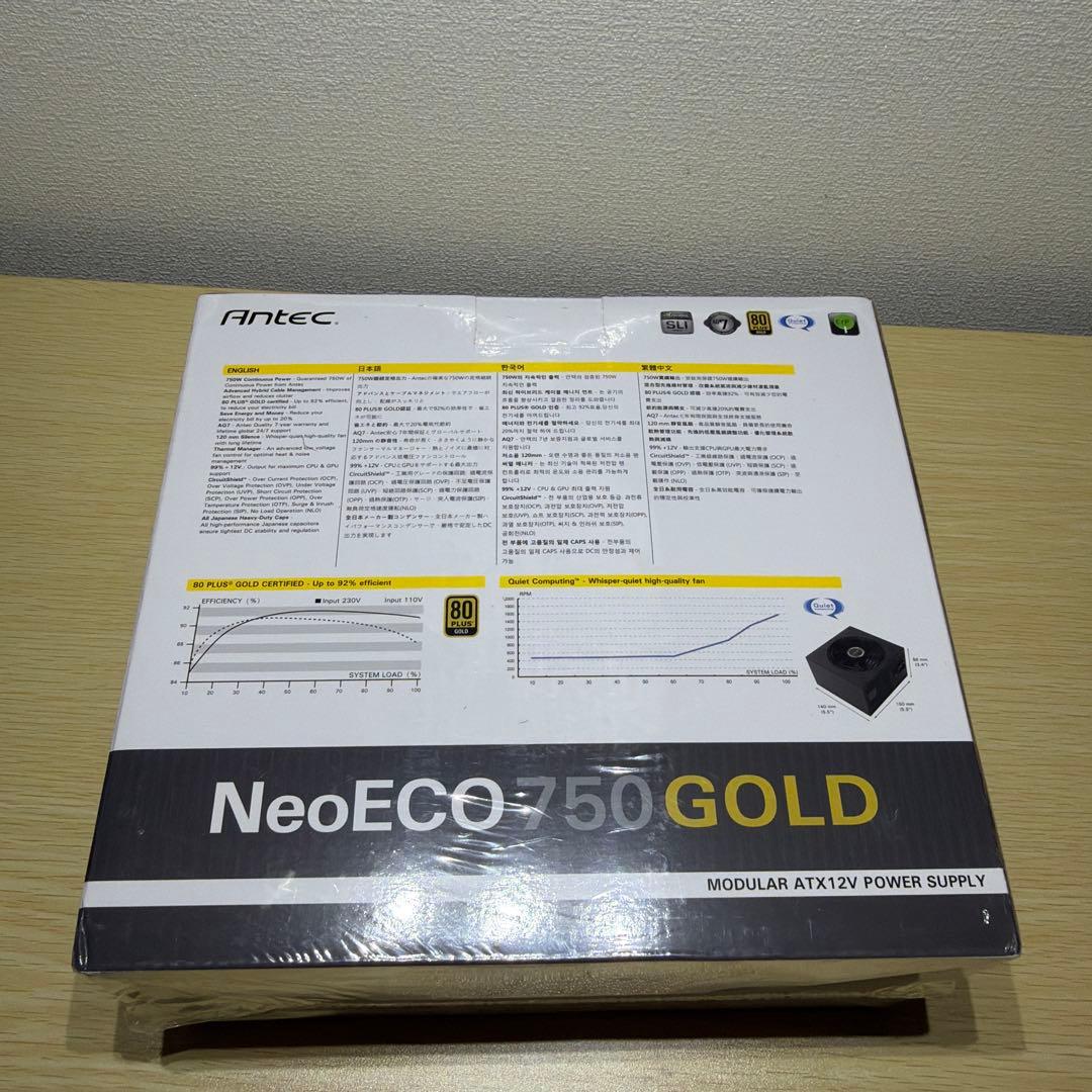 Antec NeoECO 750 GOLD 電源ユニット