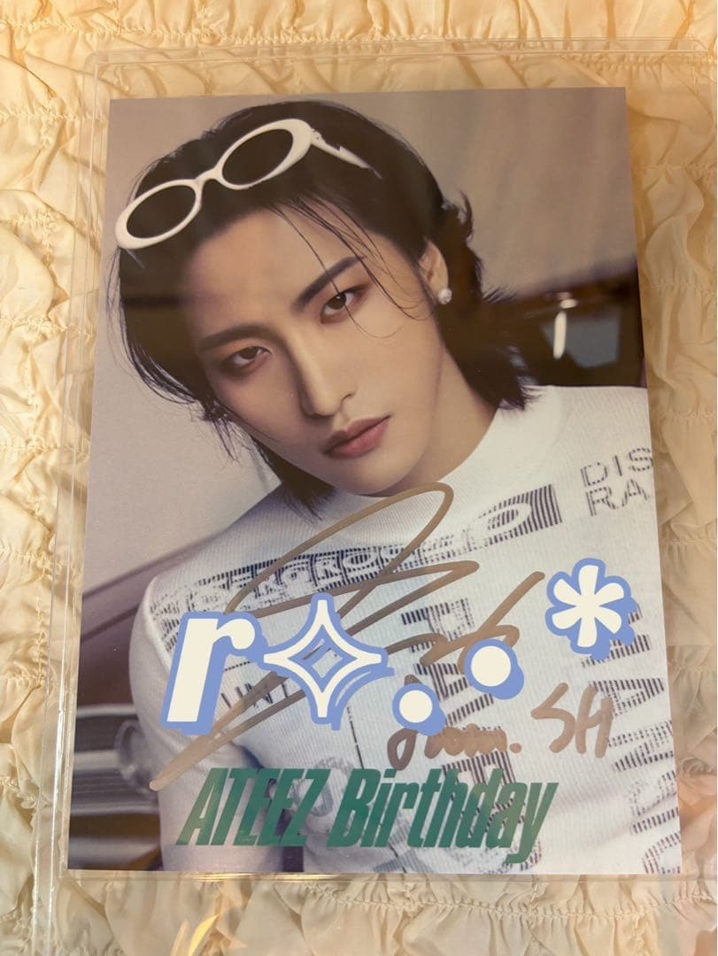 ATEEZ Birthday リリイベ ソンファ 直筆サインフォトカード