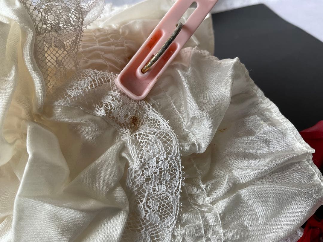 専用　市松人形　ビスク市松人形　ビンテージドレス着抱き市松人形