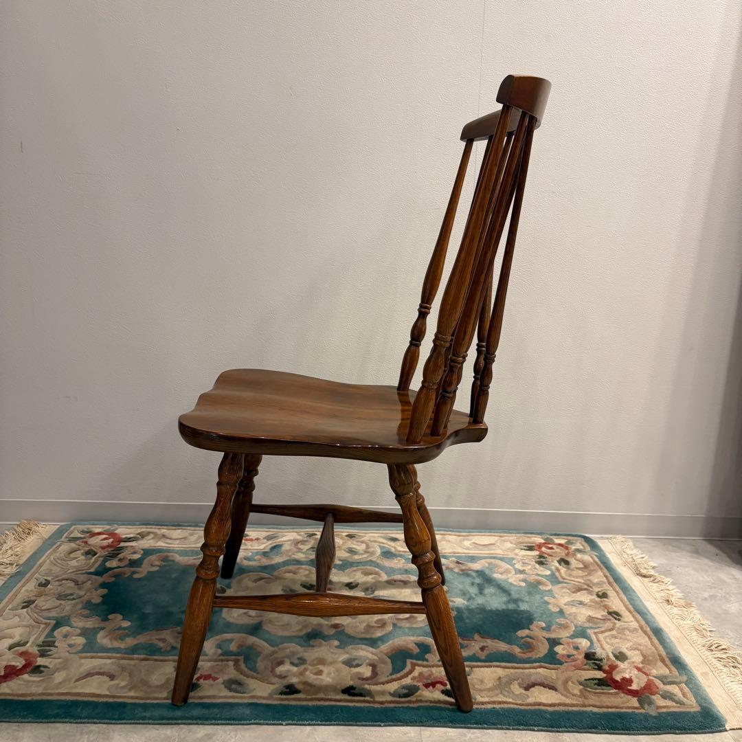 かしわ　柏木工　スピンドルバック　ウィンザーチェア