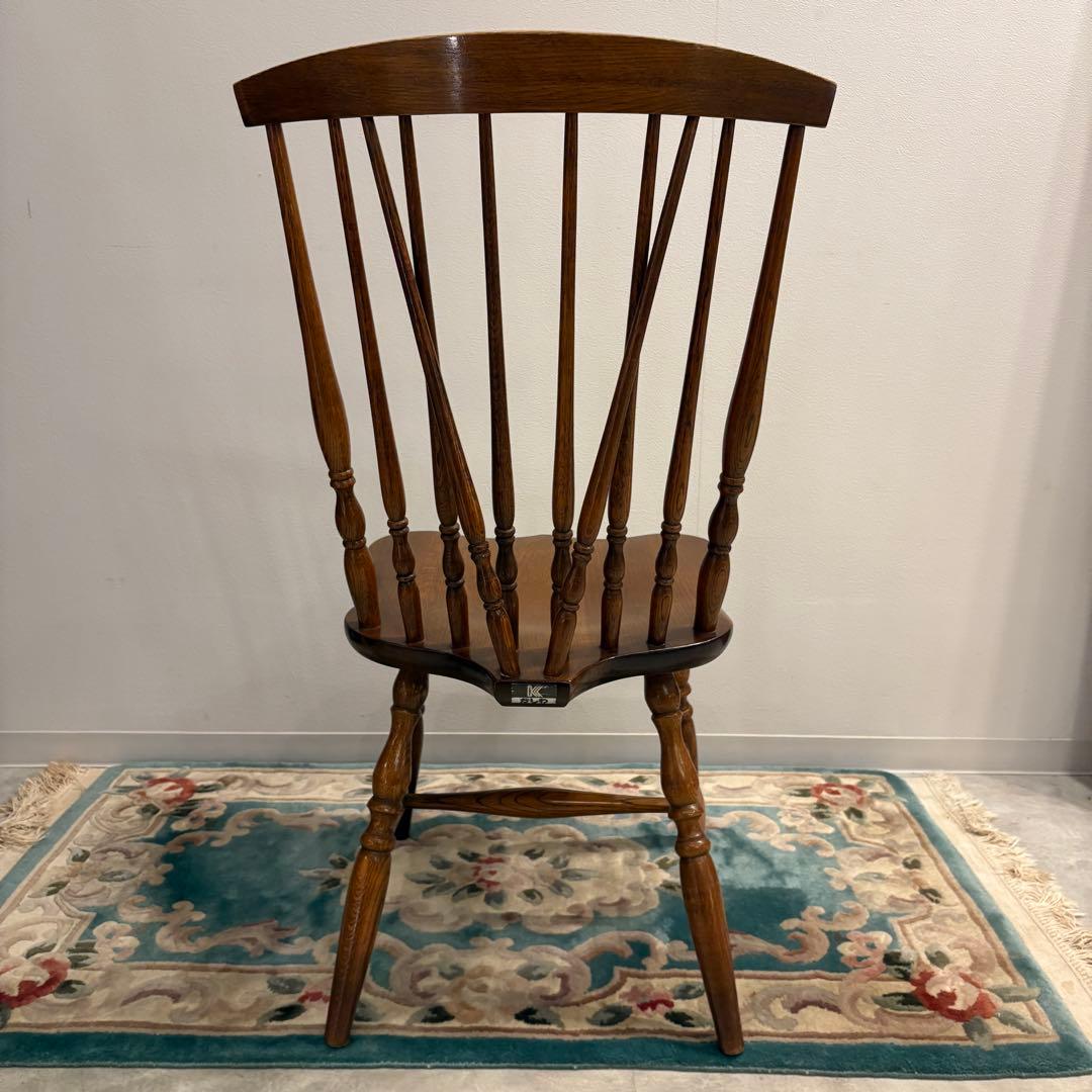 かしわ　柏木工　スピンドルバック　ウィンザーチェア