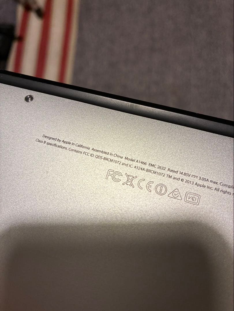 MacBook Air 13-inch, 2014 A1466 電池交換済