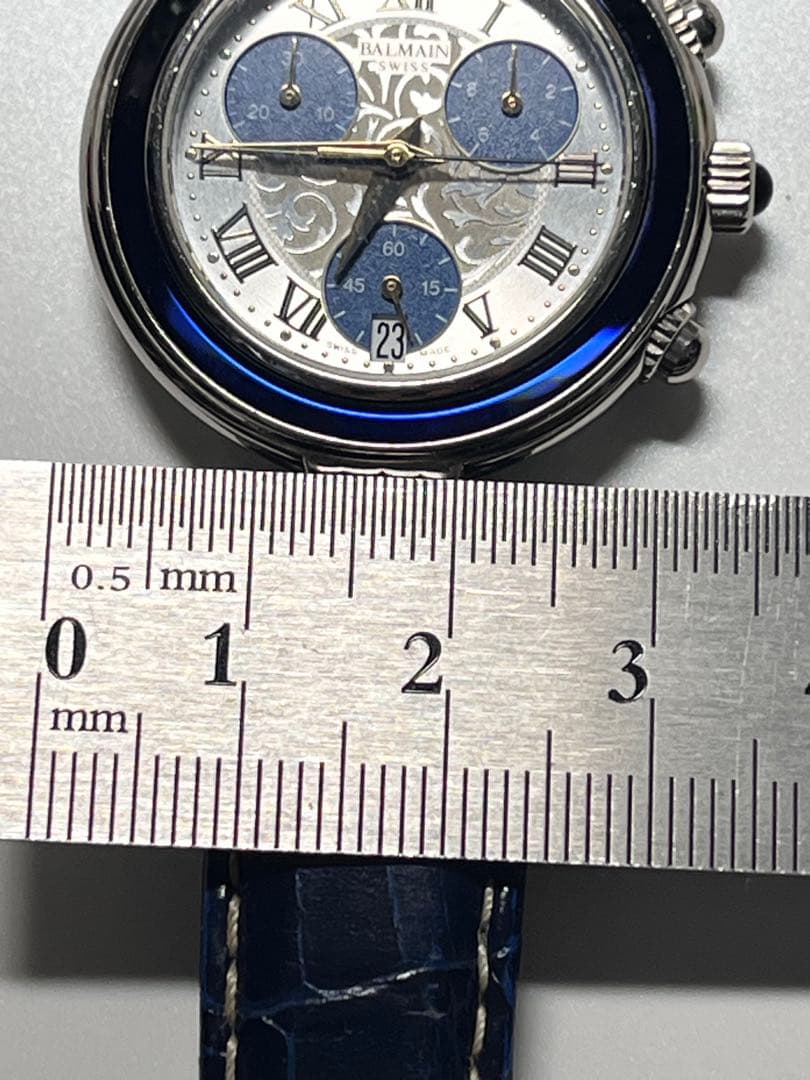 BALMAIN クォーツ クロノグラフ 腕時計 ビンテージ スイス製