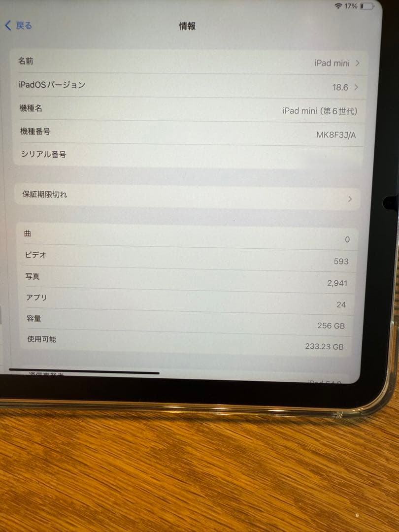 『SKST』iPad mini 第６世代 Cellular 256GB