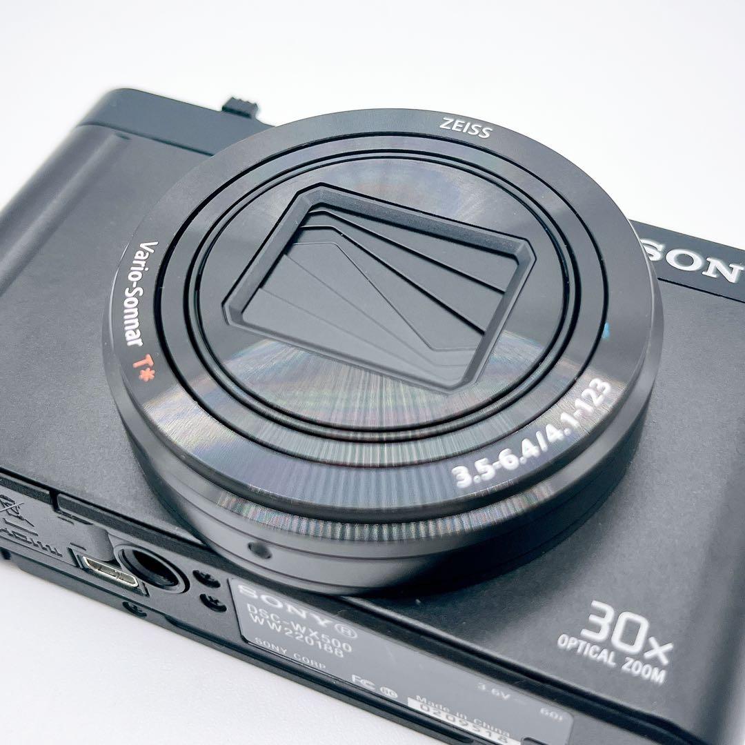 【極美品】SONY Cyber-shot DSC-WX500 ブラック コンデジ