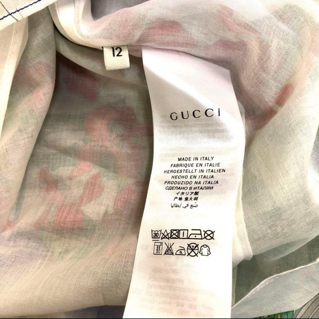 新品タグ付き　GUCCI グッチノースリーブミニワンピース　チュニック　総柄