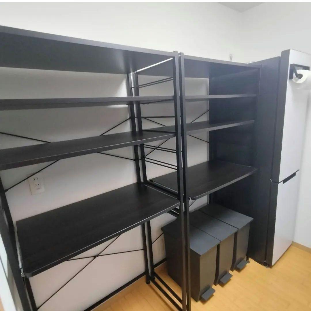 スライドトレー付き収納棚 約81.5cm幅