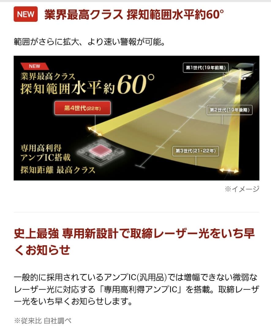 ユピテル SUPER CAT LS1000