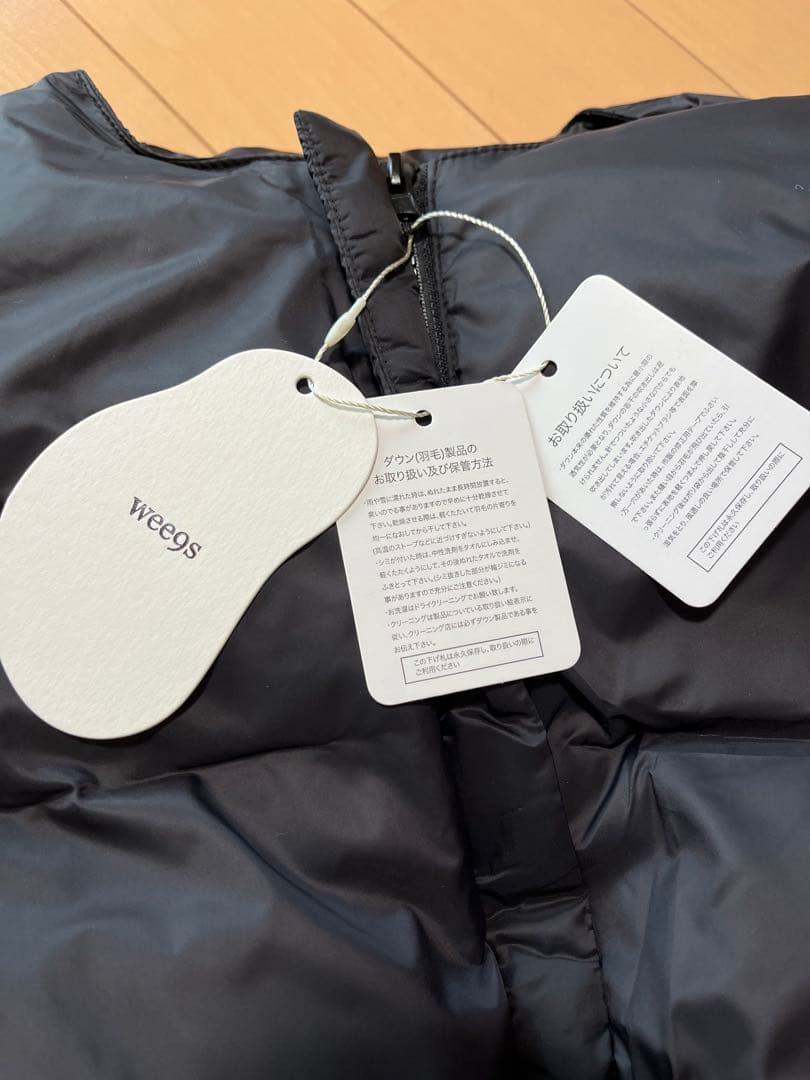 wee9s egg down vest エッグショートダウンベスト　黒　新品