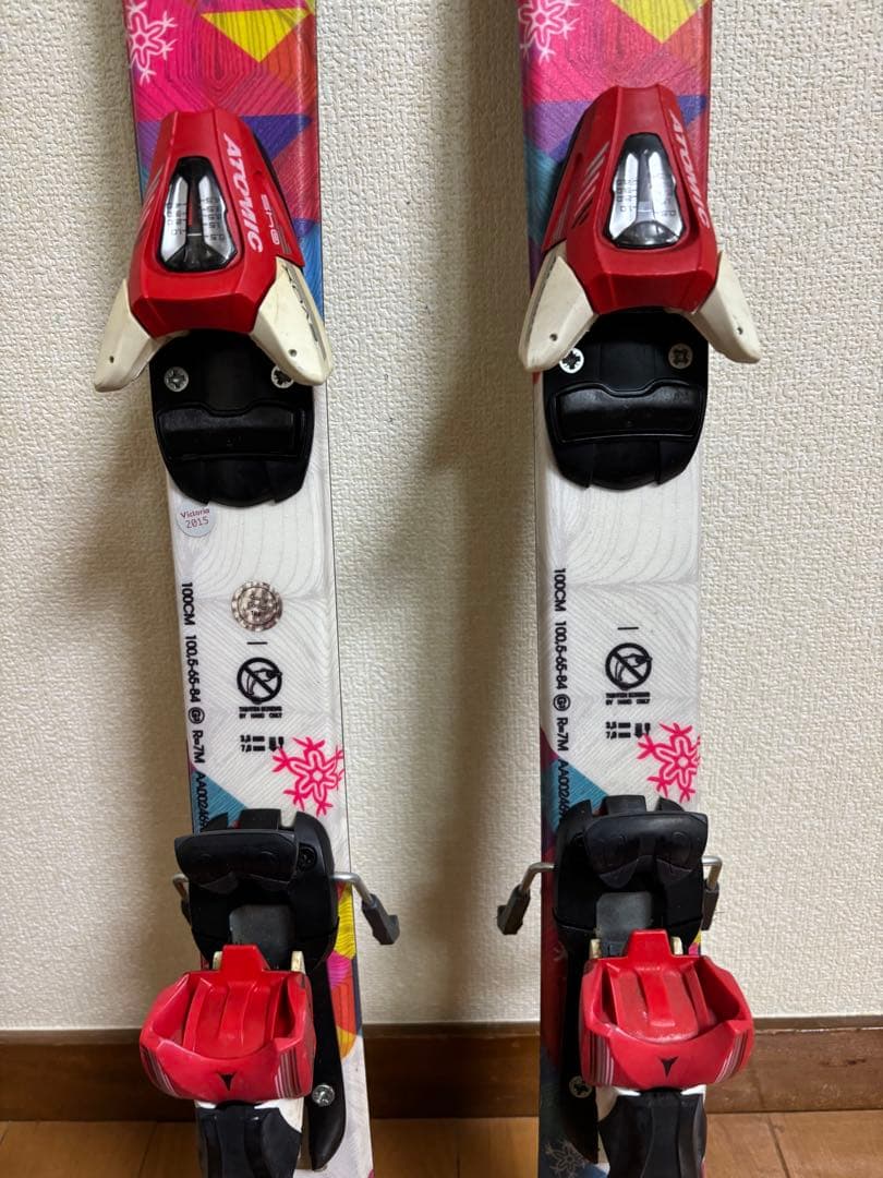 アトミック　ジュニアスキー　ブーツセット　女の子向け　100cm