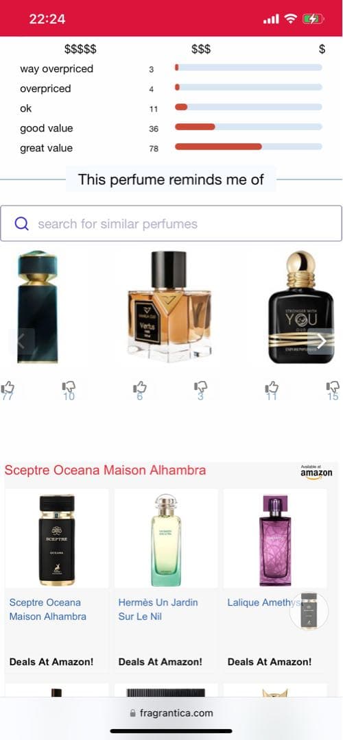 香水(男性用) Maison Alhambra Sceptre Oceana