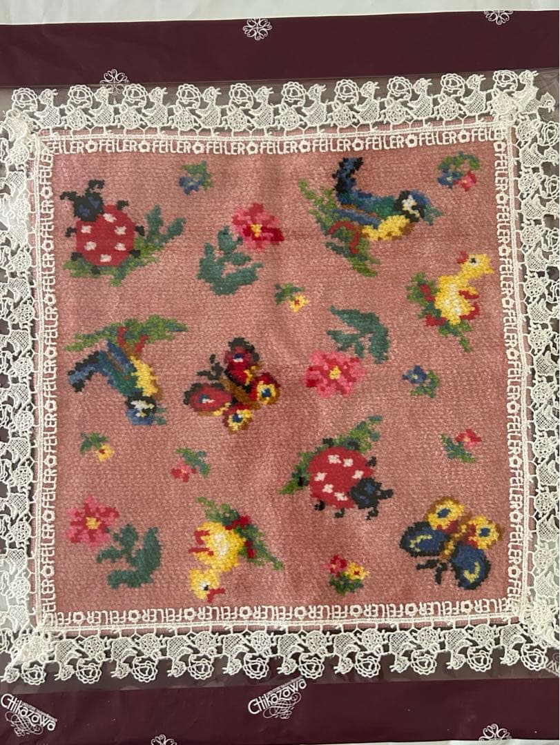 FEILER フェイラー 近沢レース ハイジ　ハンカチ サイドポーチ 2点セット