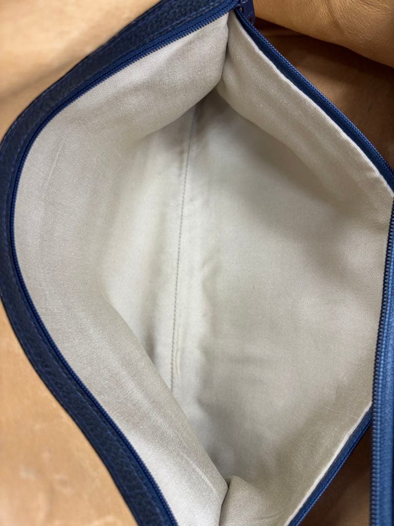 GUCCI オールドグッチ GG PVC ボストンバッグ ネイビー 大容量