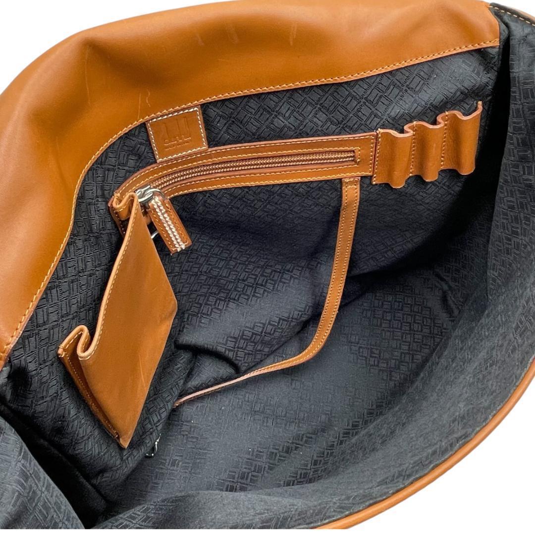 dunhill/ダンヒル レザー ショルダーバッグ メッセンジャーバッグ
