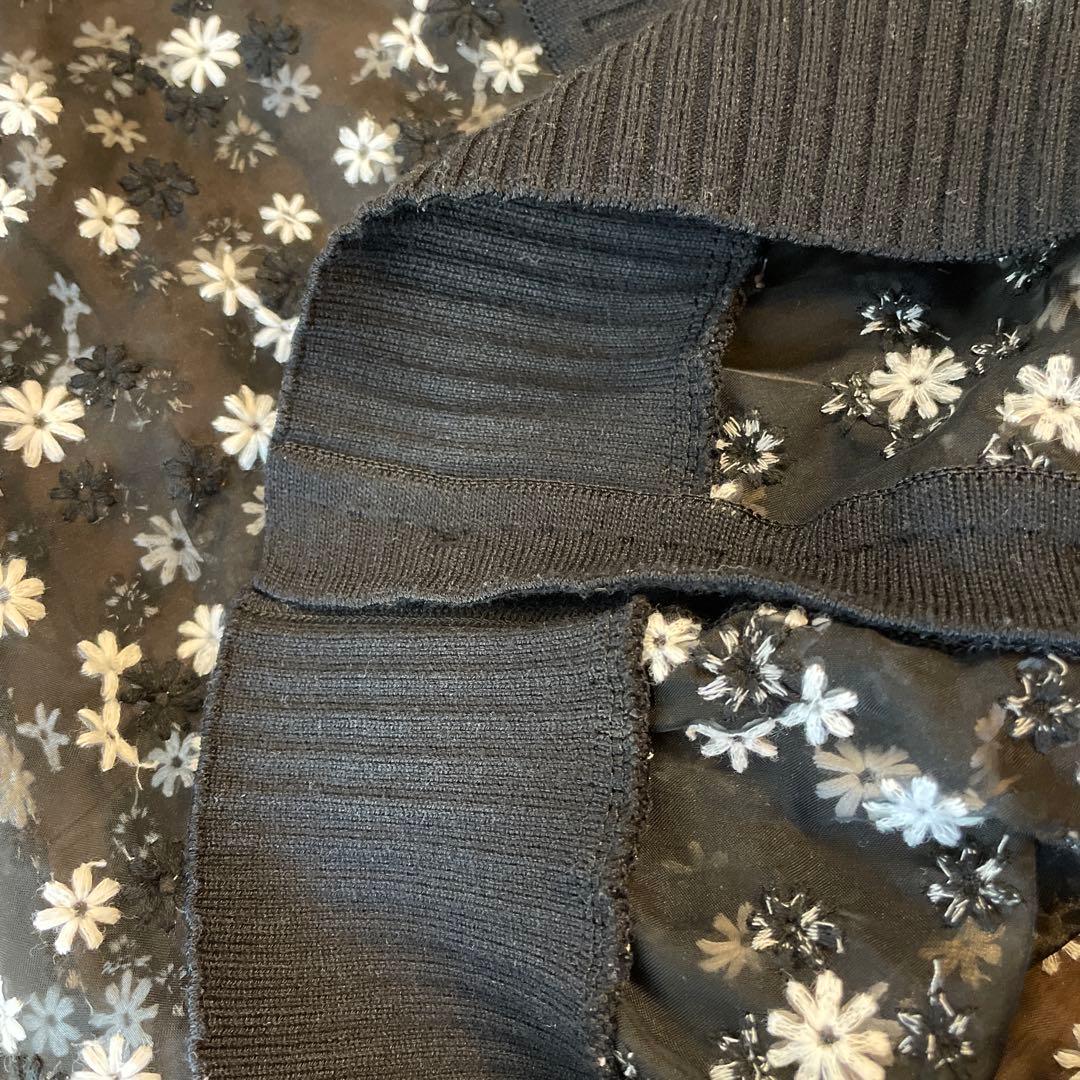 trefle+1 マーガレットカーディガン　黒