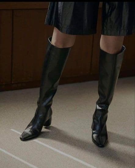 靴 Center line long boots