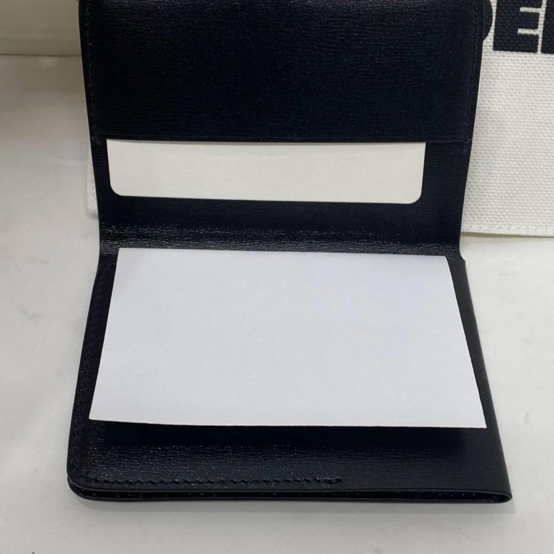 新品　ジルサンダー　レザー 名刺入れ ブラック　Jil Sander カード入れ