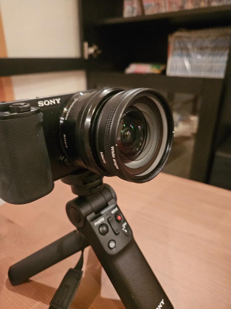 SONY Vlog用カメラ ZV-E10L＋シューティンググリップ＋広角レンズ