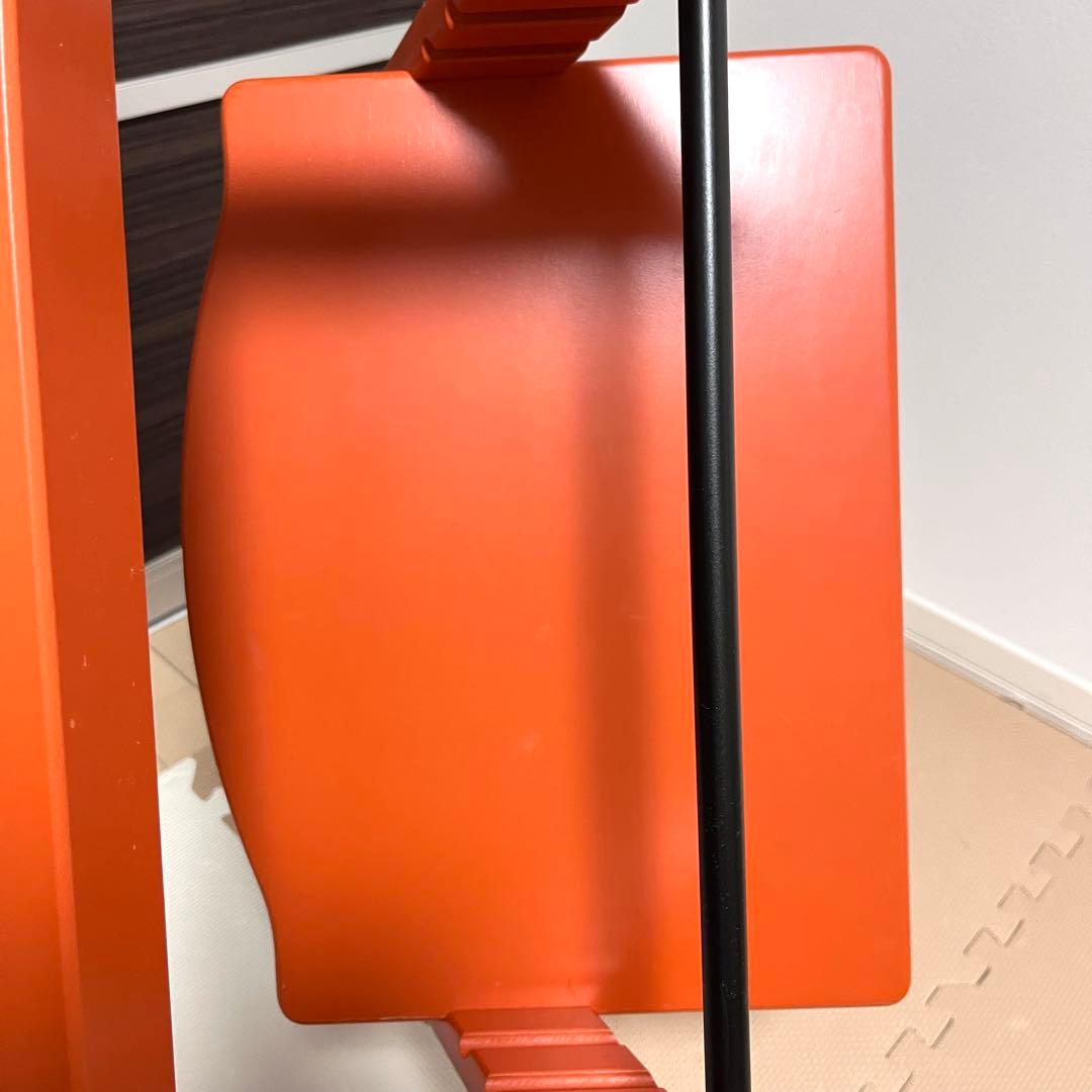 【美品】No.4　ストッケ　トリップトラップ　オレンジ　ベビーセット付き