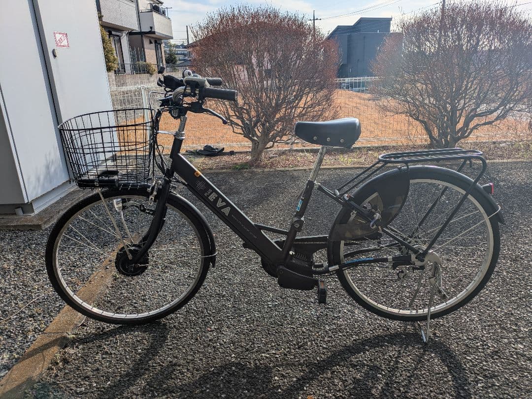 【直接引取限定】電動アシスト自転車　後輪タイヤ、チェーン類新品　バッテリー3つ