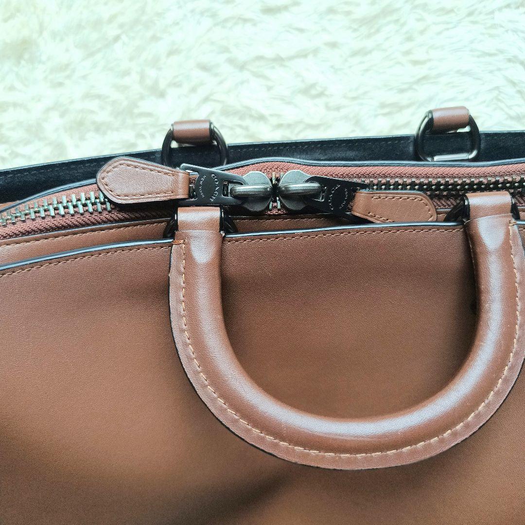 コーチ　ローグ　ブリーフ　ビジネスバッグ　グラブタンレザー　高級ライン