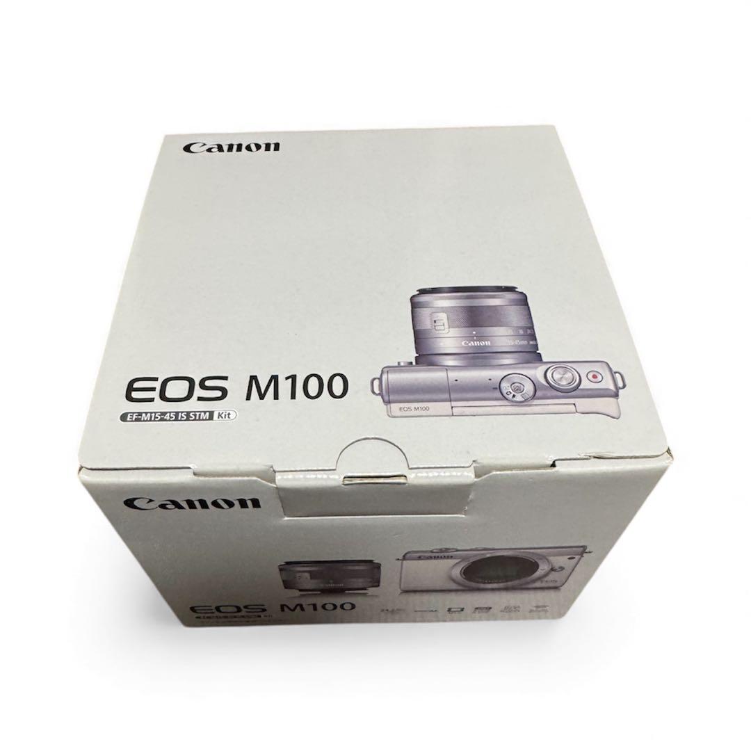 完品美品【Canon】EOS M100 EF-M15-45 IS ST