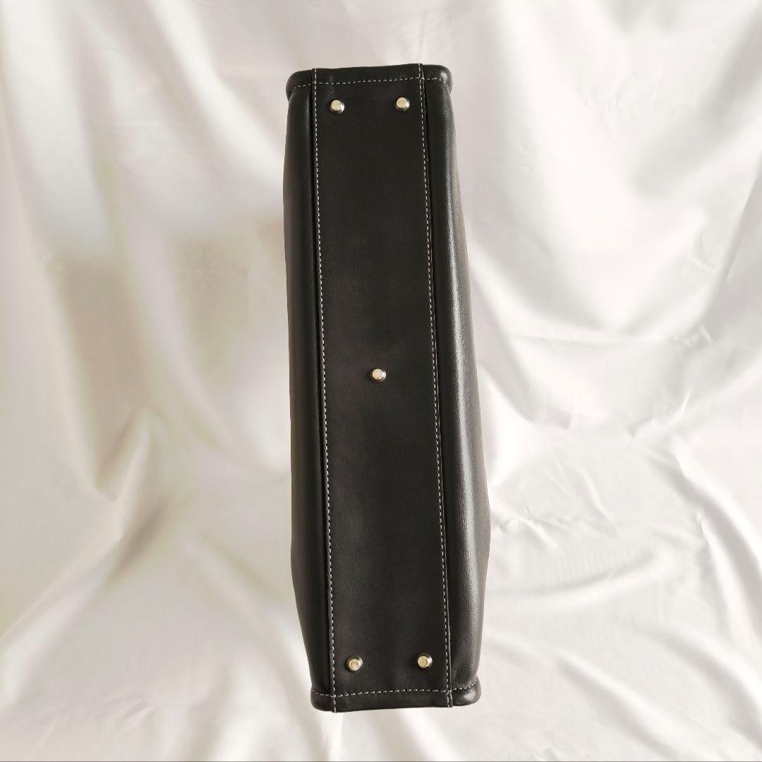 【美品】土屋鞄　プロータ　ビジネスバッグ　ブリーフケース　防水　黒　レザー