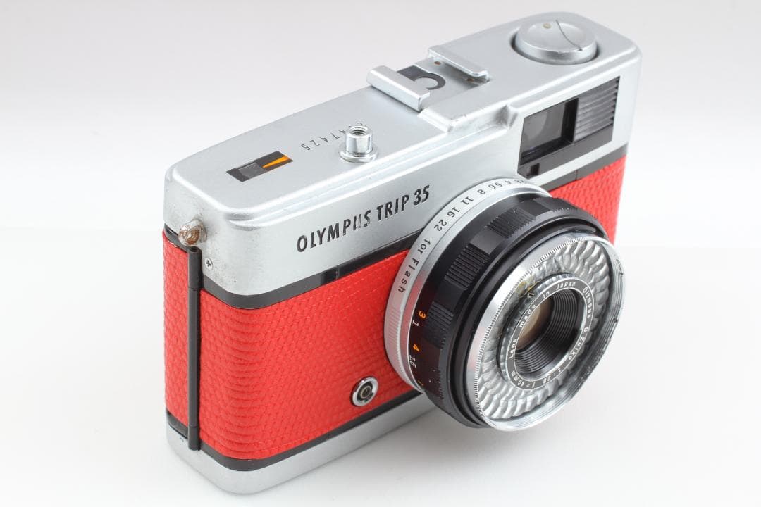 【美品　整備済】レッド　オリンパス Trip35　40mm f2.8 #1177
