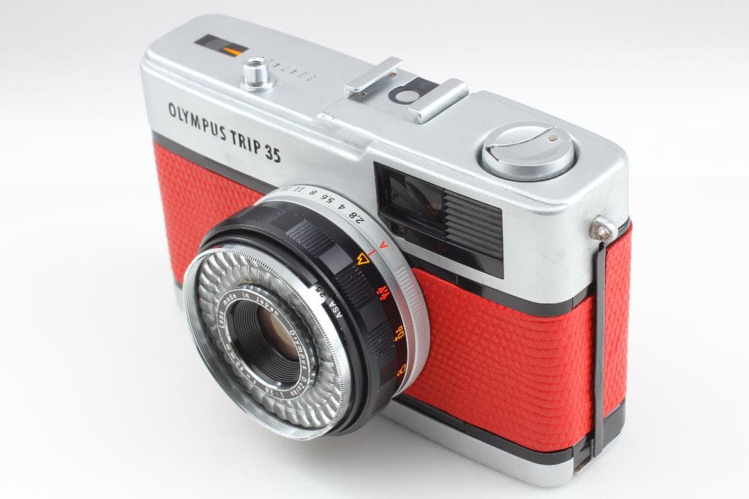 【美品　整備済】レッド　オリンパス Trip35　40mm f2.8 #1177