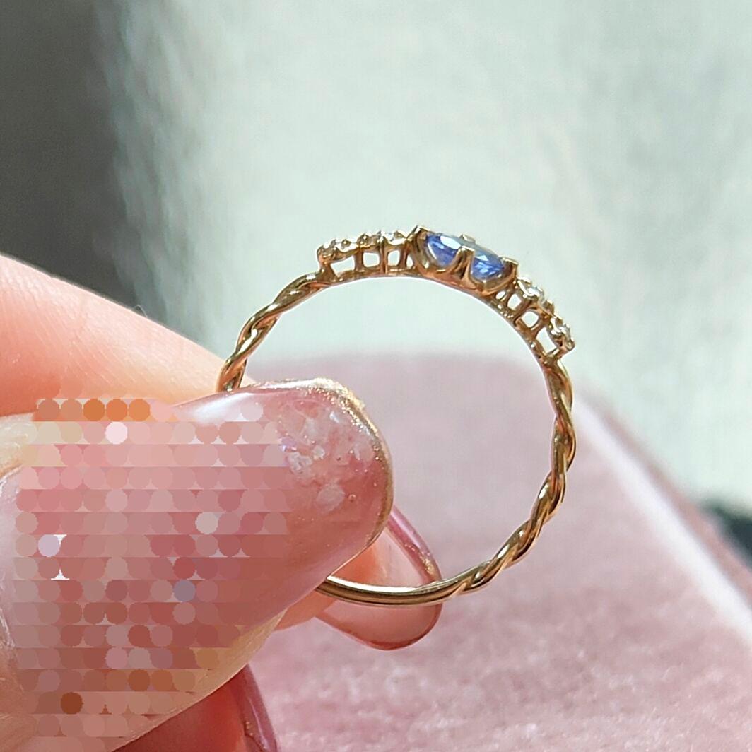 専用lucia様 タンザナイト ダイヤモンド k10 ゴールドリング