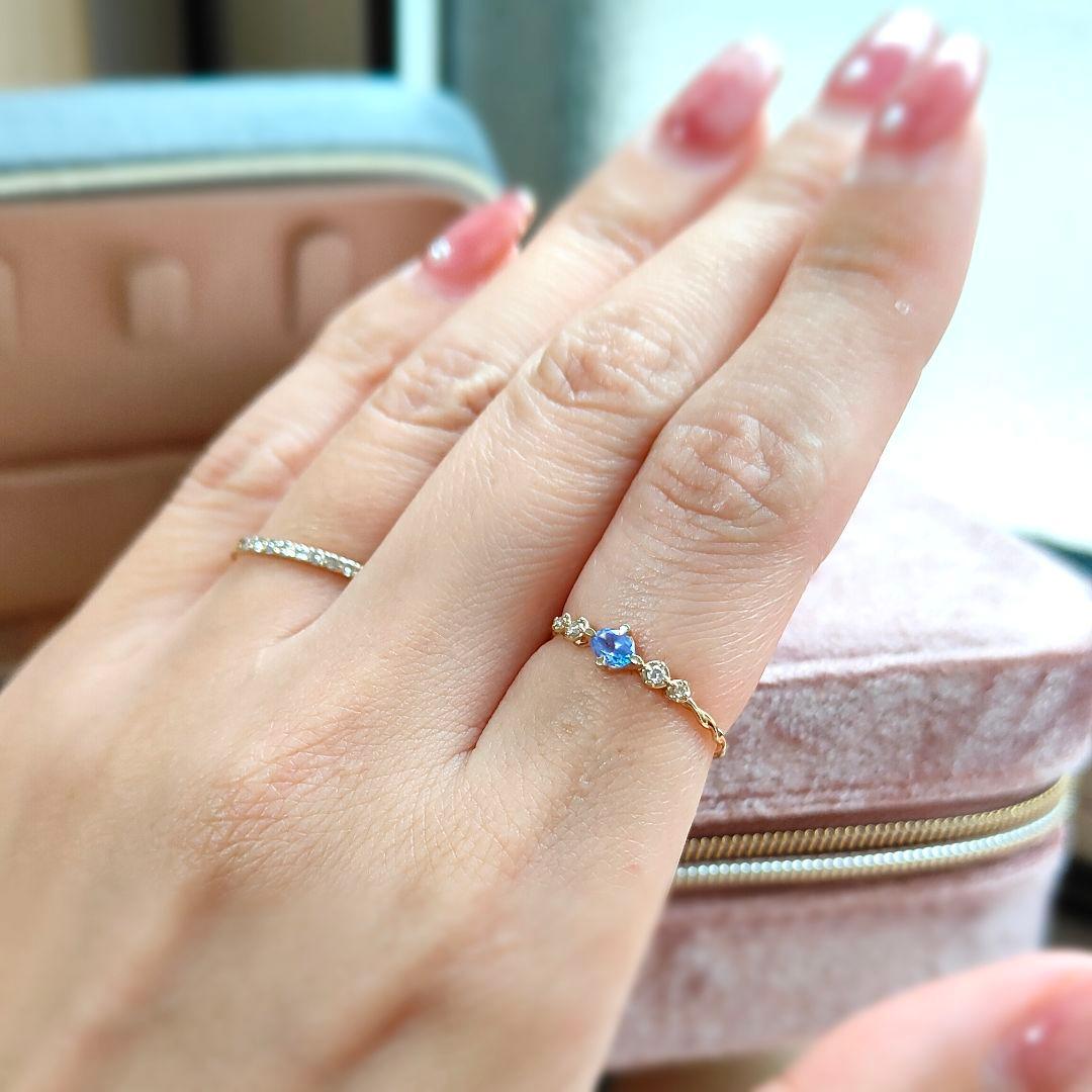 専用lucia様 タンザナイト ダイヤモンド k10 ゴールドリング