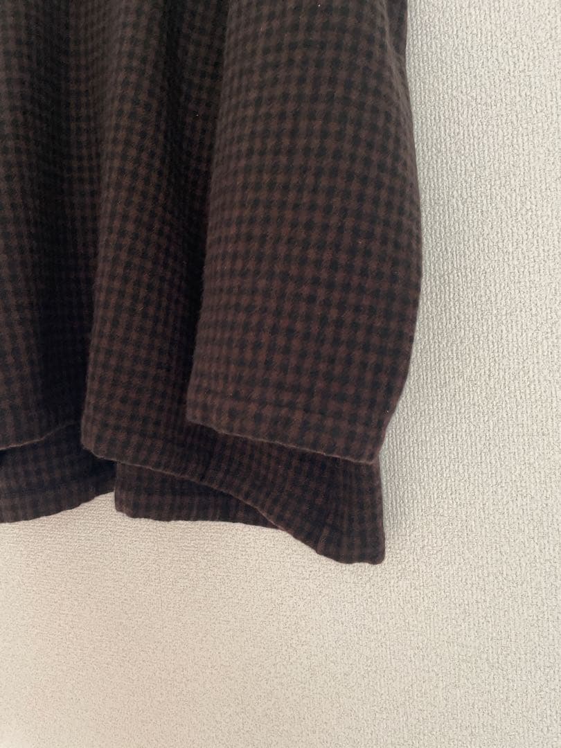 kaval Crew neck shirt ギンガム チェック カシミヤ