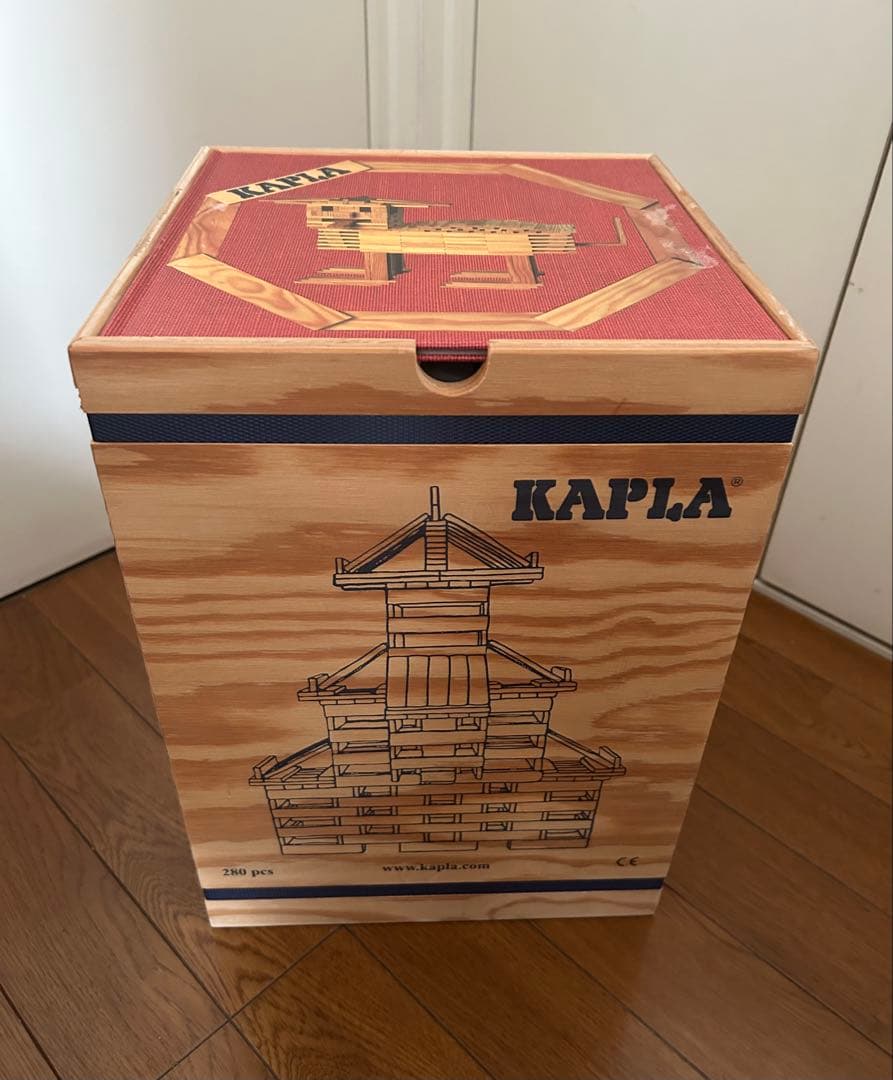 【期間限定出品】 未使用美品 KAPLA 280ピース（赤） カプラ