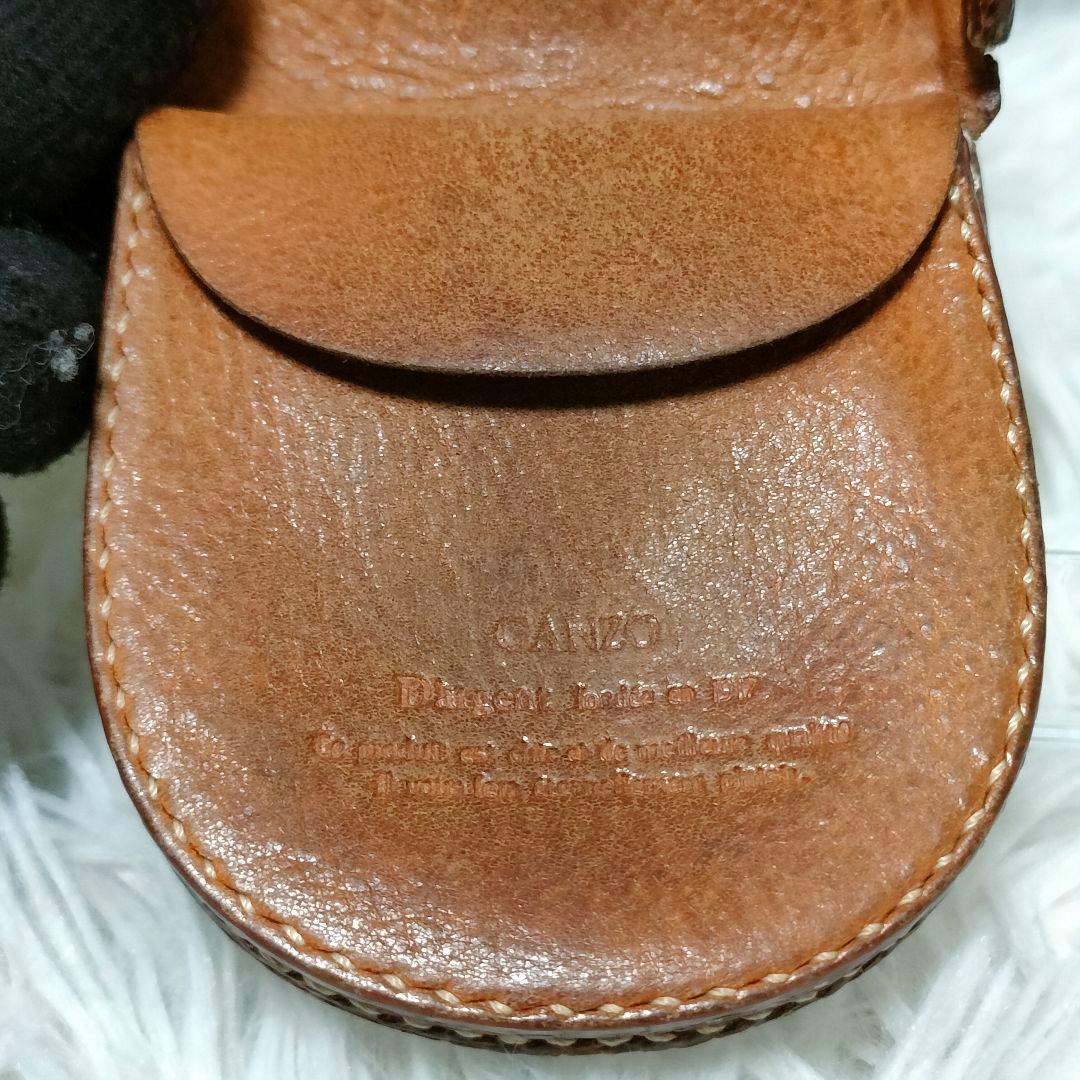 GANZO ケース ブラウン リザード 希少 ガンゾ 小銭入れ 茶 レザー