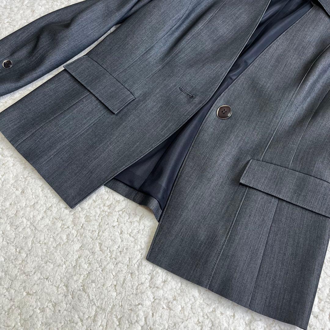 【美品】 リファンネ タック入 セットアップ スーツ 15号 大きいサイズ