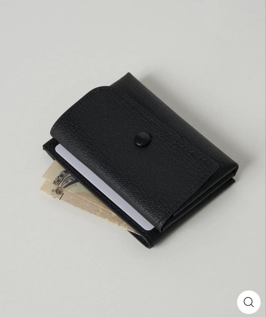 【新品】MOLINI レザー コンパクト財布 黒 モリニ 金子綾 イタリア