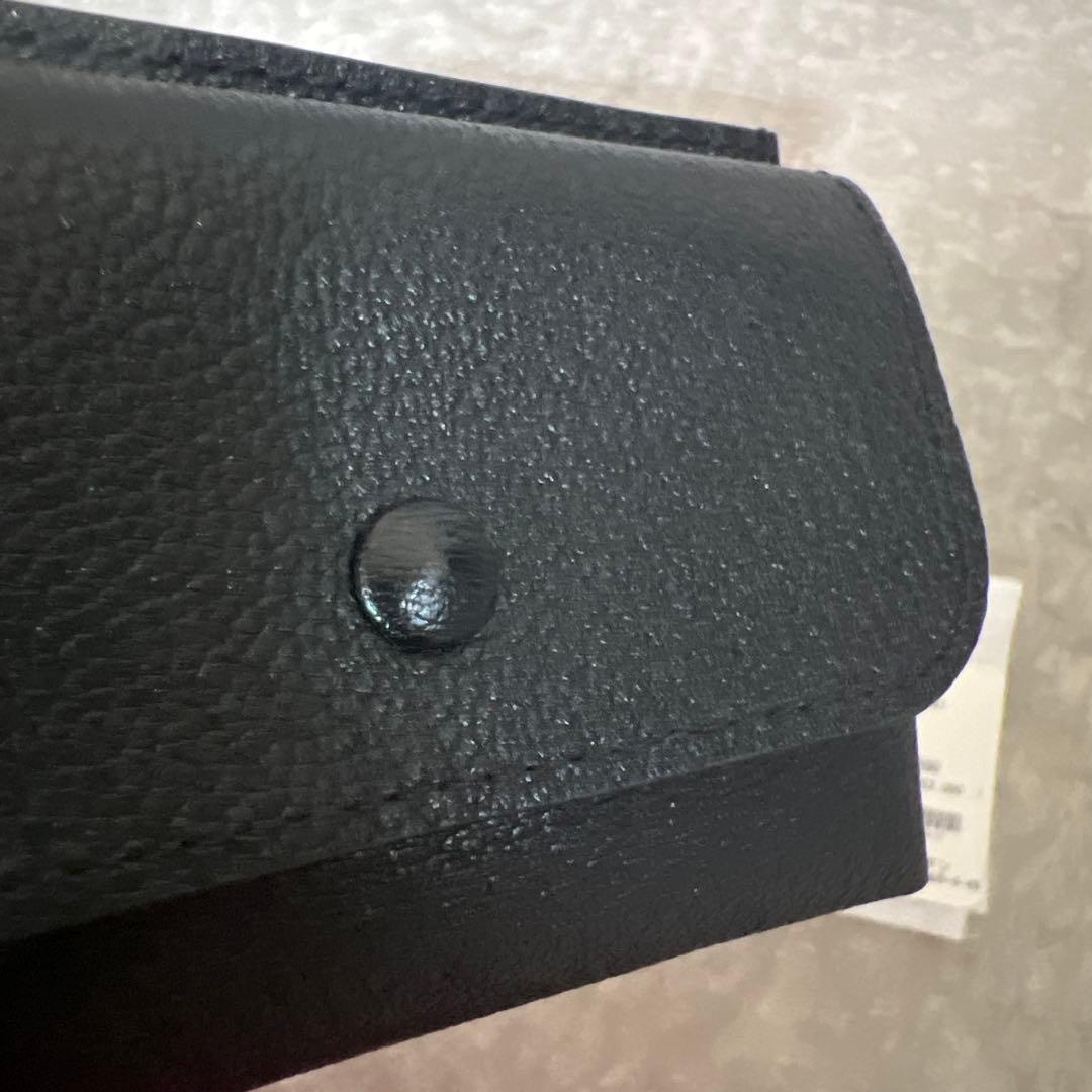 【新品】MOLINI レザー コンパクト財布 黒 モリニ 金子綾 イタリア