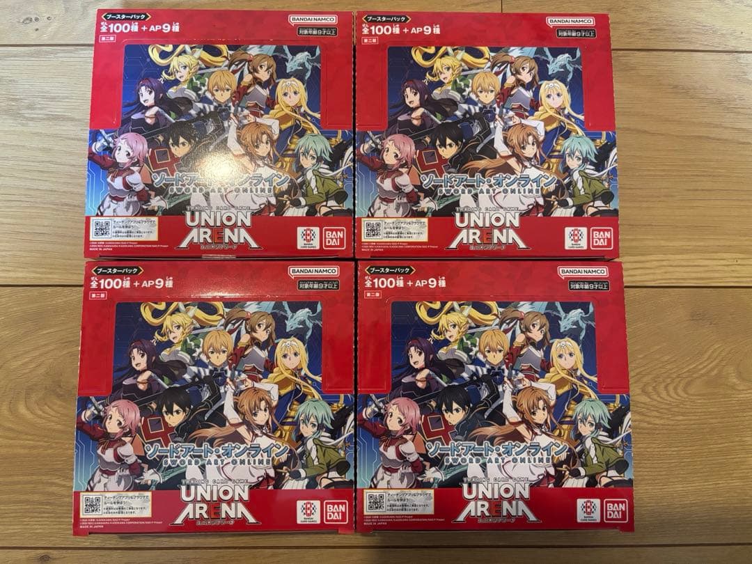 ユニオンアリーナ　SAO 4BOXテープ付き