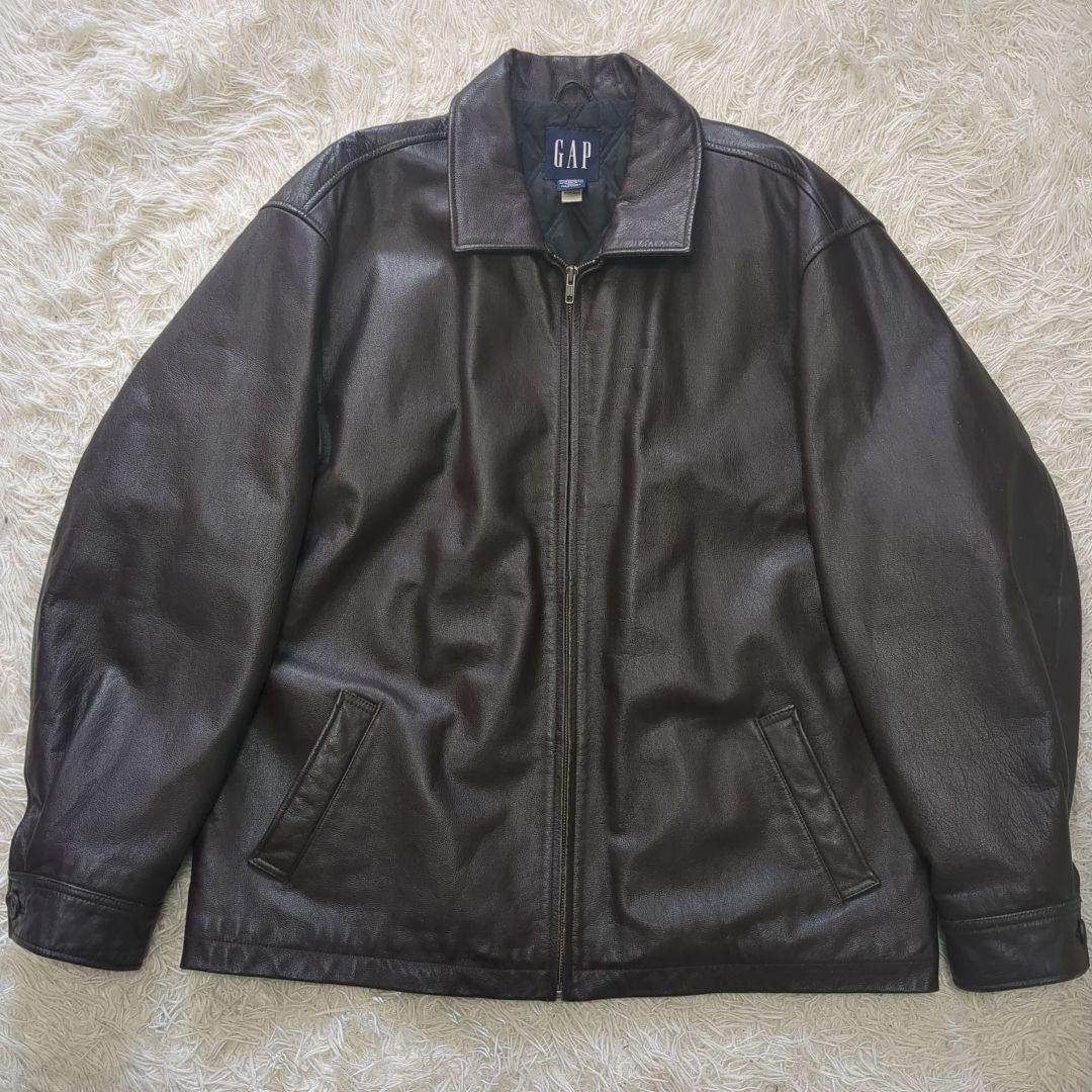 人気サイズ　OLD GAP オールドギャップ　カーコート　レザー　　XL