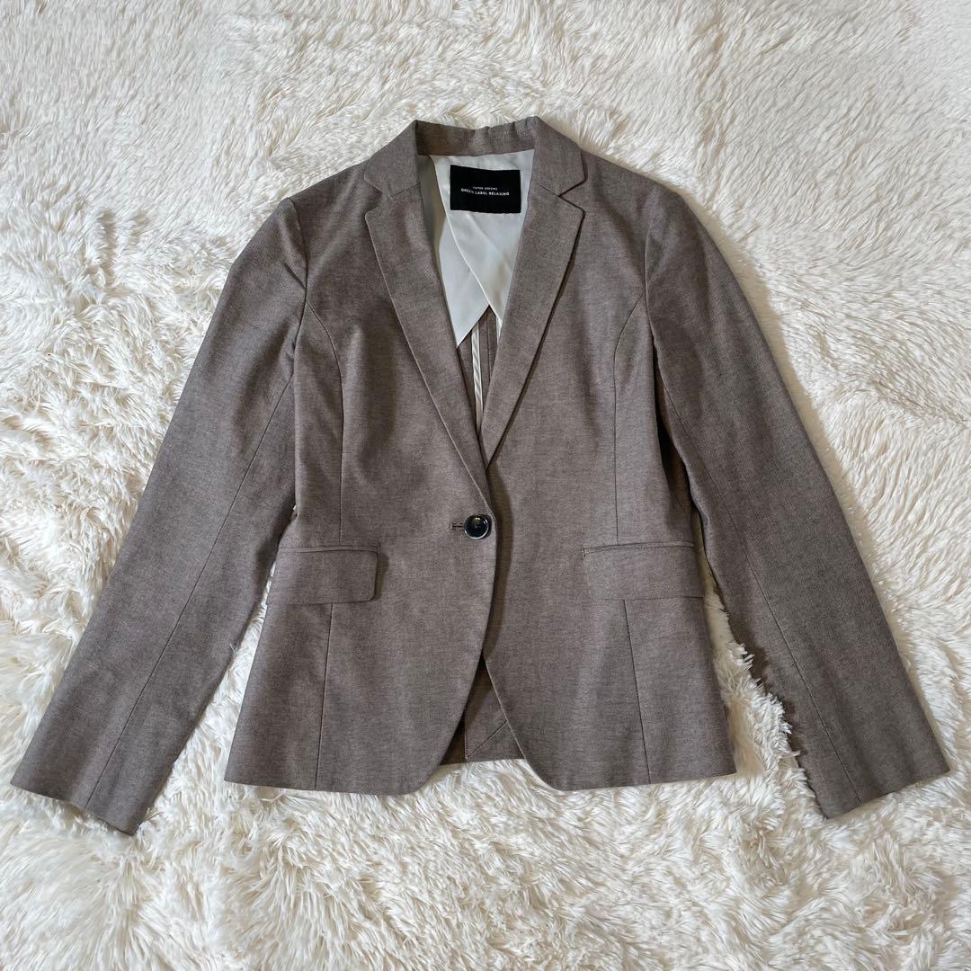 グリーンレーベルリラクシング　テーラード パンツスーツ ストレッチ 38