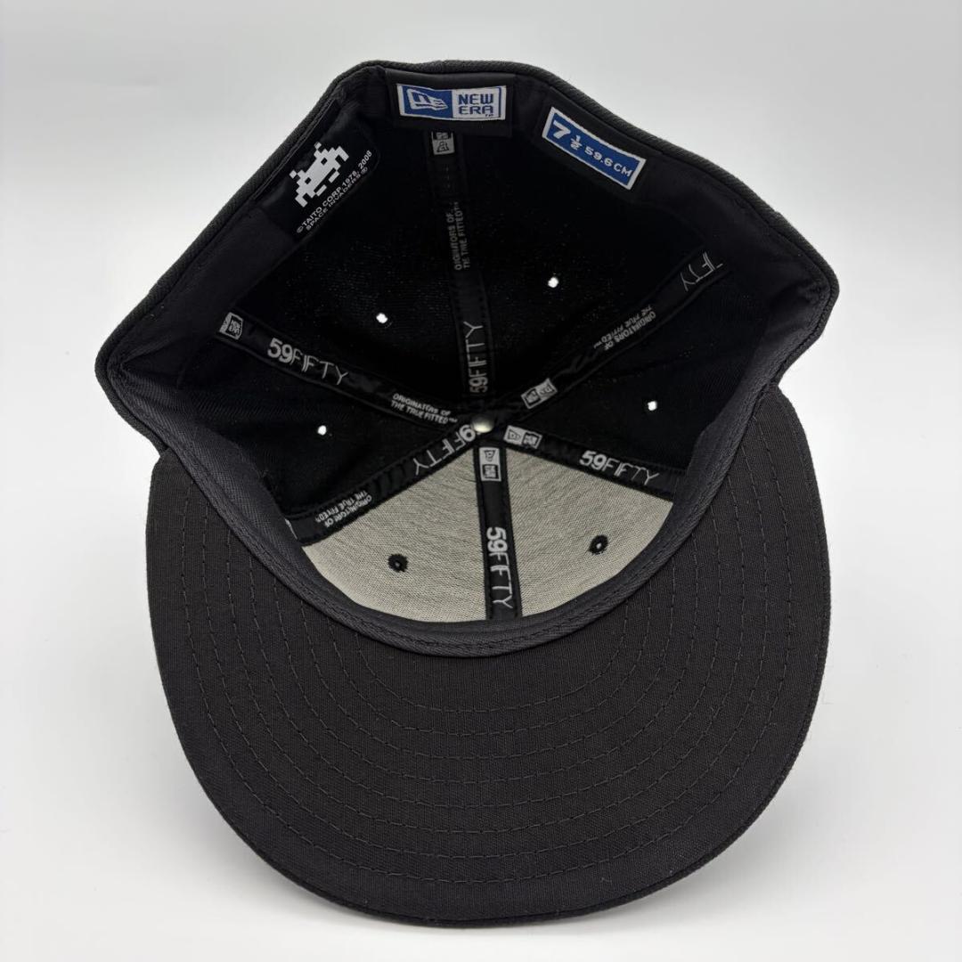 ニューエラ NEW ERA インベーダー 7 1/2 青タグ ブラック