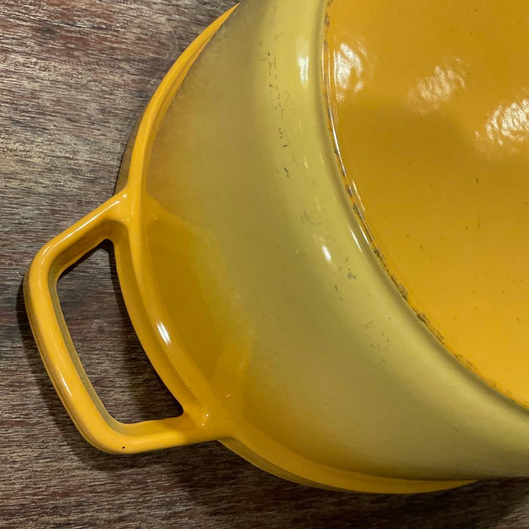 大容量！ 31cm！STAUB ストウブ ピコ・ココット オーバル イエロー系