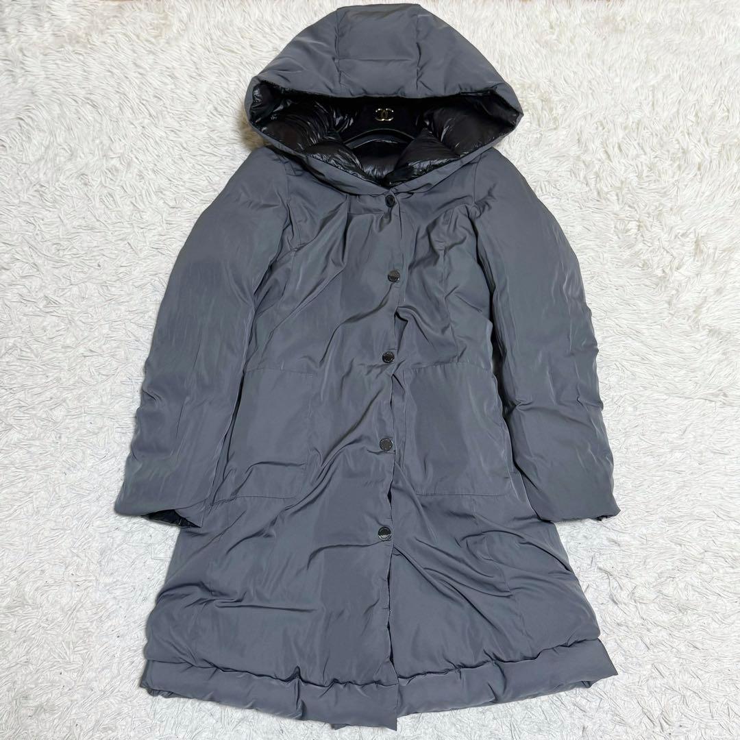 天然羽毛/リバーシブル✨マックスマーラ &CO ダウンコート ロング 大きい