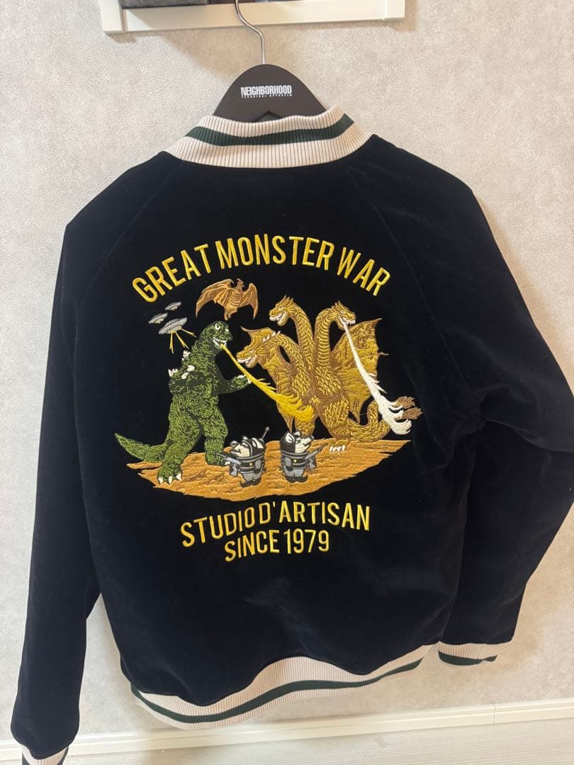 ゴジラ スカジャン STUDIO D'ARTISAN GZ-013 40サイズ