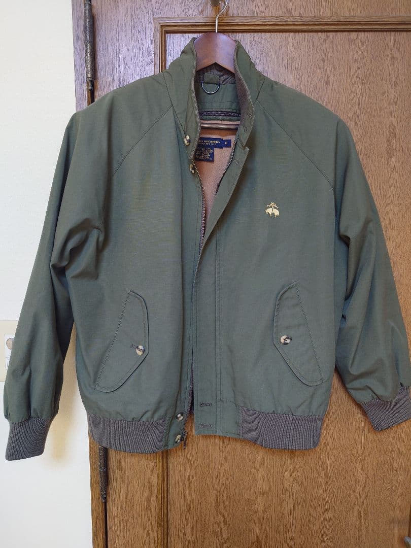 ブルックスブラザーズ ハリントンジャケット M グリーン 裏地付きvintage