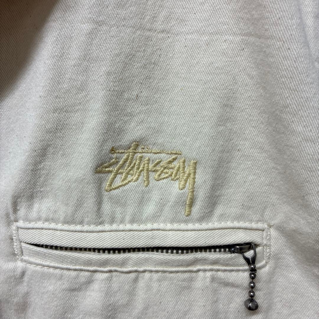 【USA製】 Stussy アイボリー スウィングトップ ジャケット